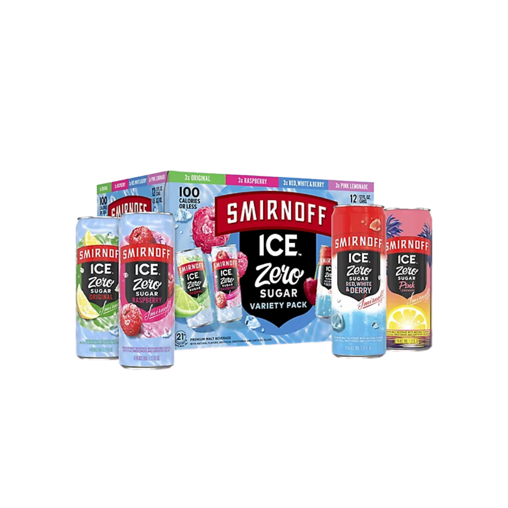 Smirnoff Zero Sugar Red White & Berry Variety Pack - 12 Pack